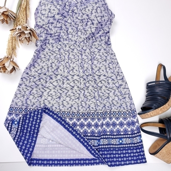 Athleta Blue Boho Halter Top Athleisure Dress Size 0 - Picture 11 of 12